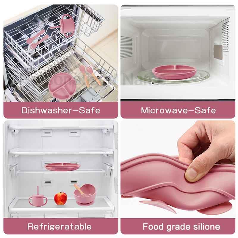 6Pcs Silicone Tableware For Ki - огляд і ціна Baby Food Menu