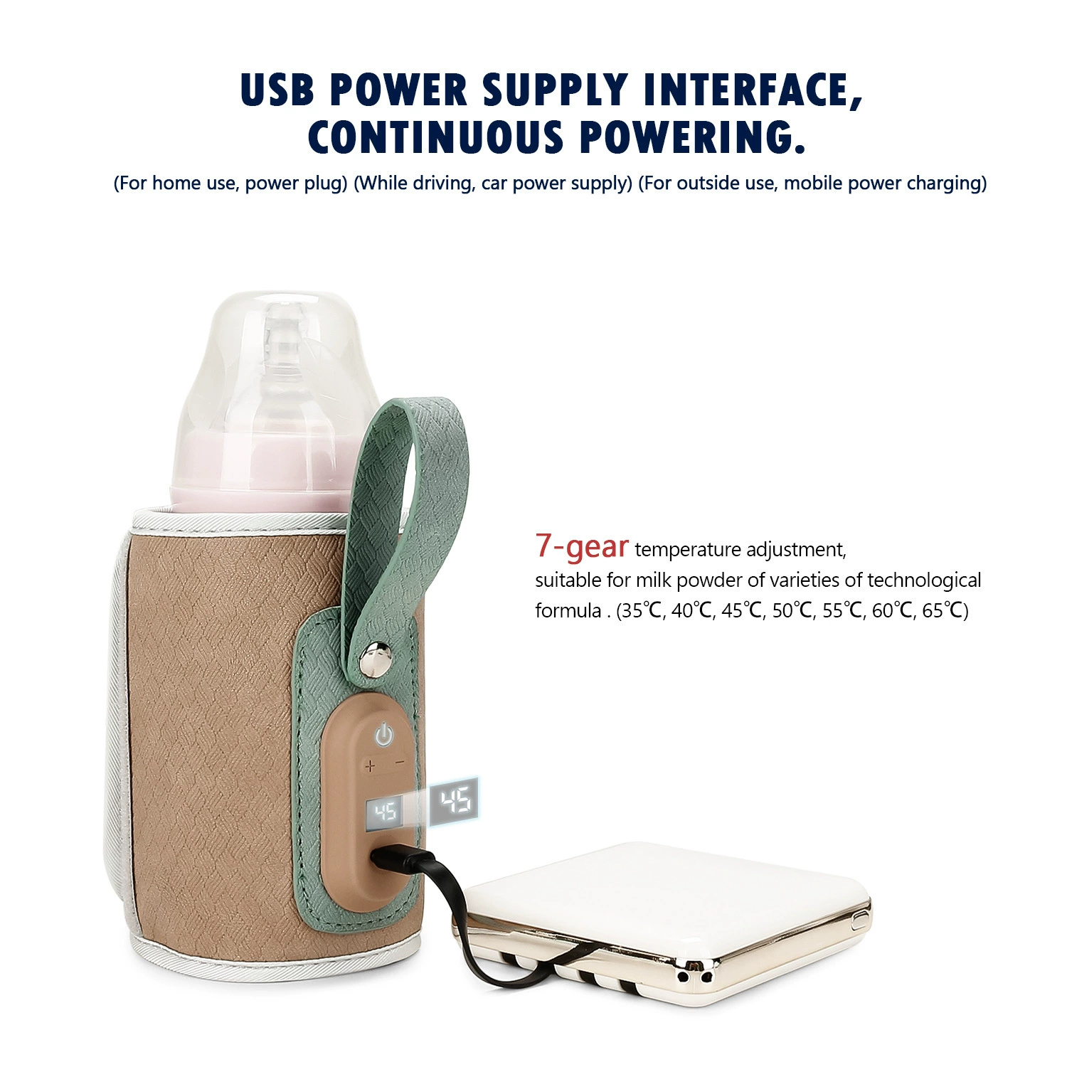 Baby Bottle Warmer Bag USB Pow - огляд і ціна Baby Food Warmer