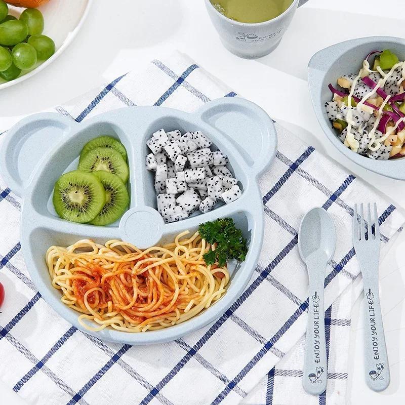 Baby Bowl Spoon Fork Sets Feed - огляд і ціна Baby Food Menu