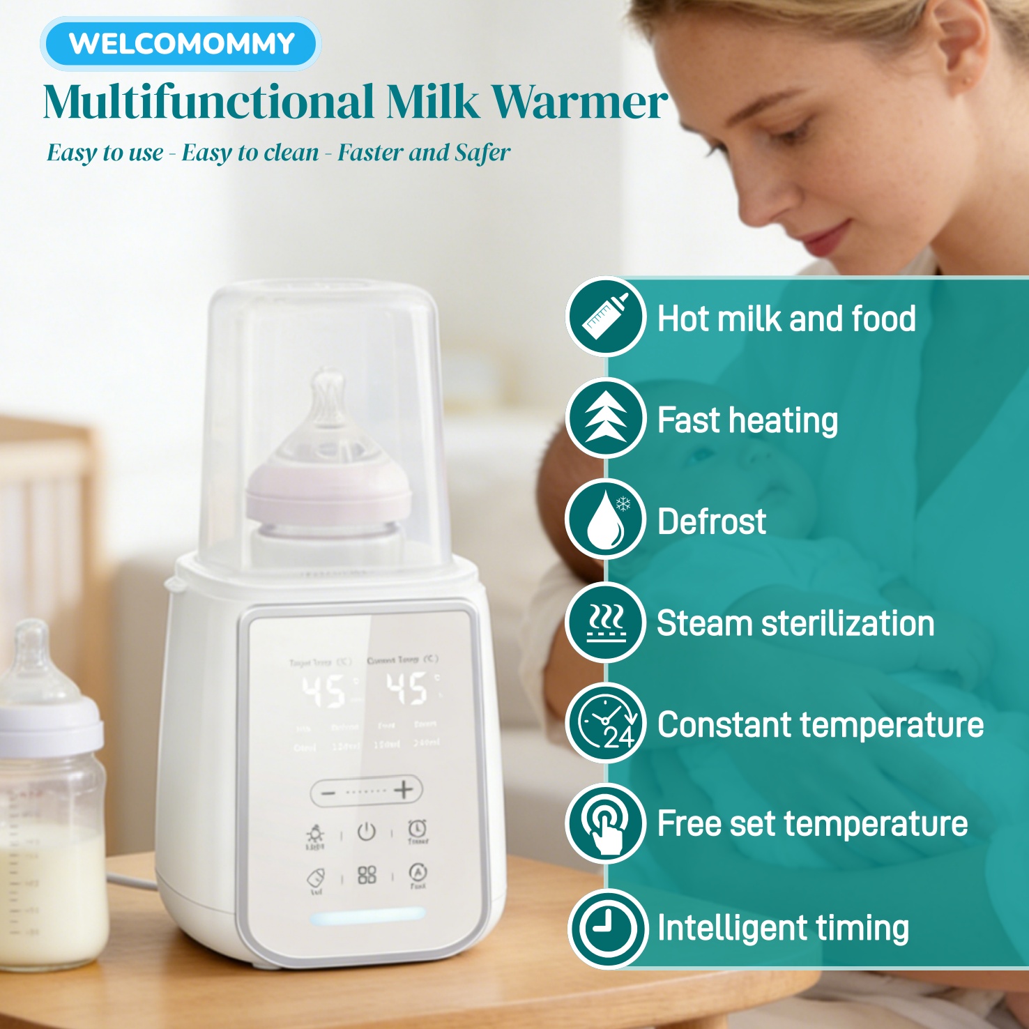 8In1 Baby Bottle Breast Milk W - огляд і ціна Baby Food Warmer