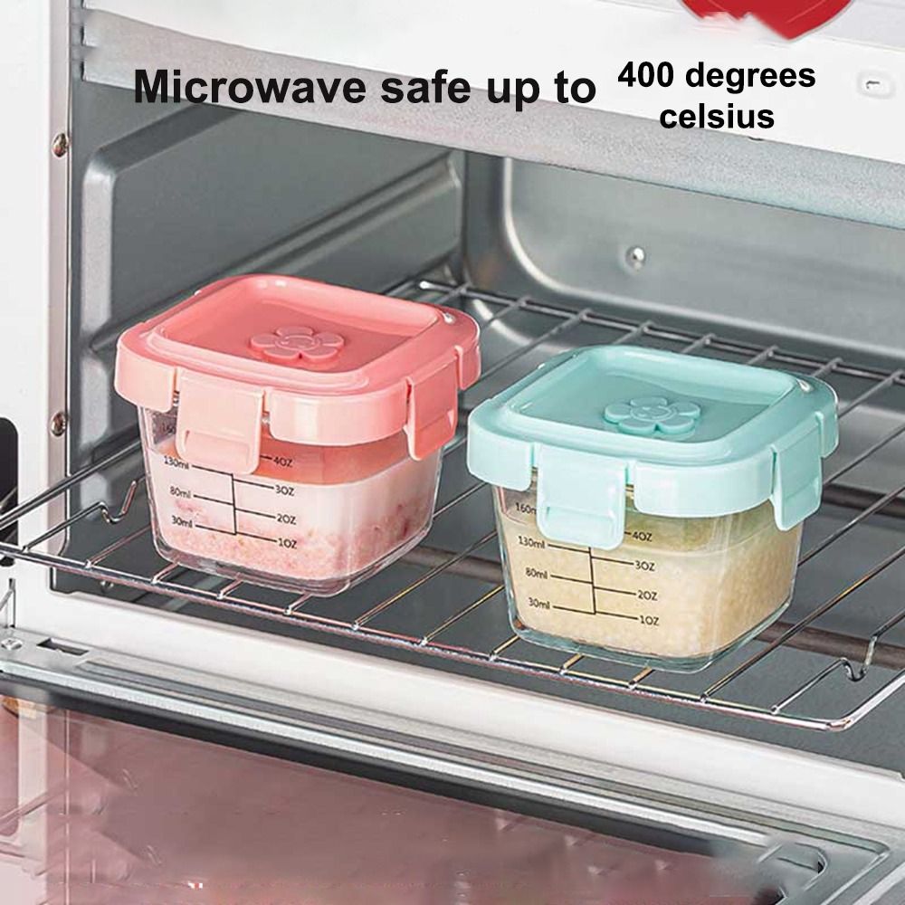 Glass Food Storage Box New 170 - огляд і ціна Baby Food Jars With Lids