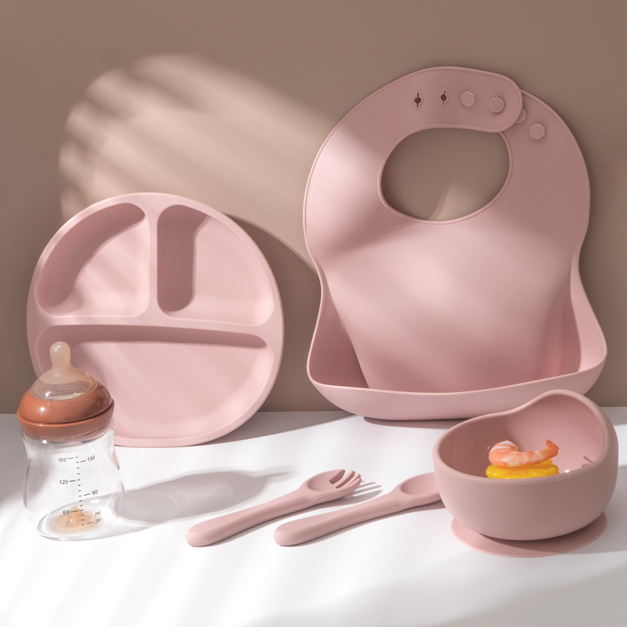 5Pcs Baby Silicone Feeding Set - огляд і ціна Baby Food Menu