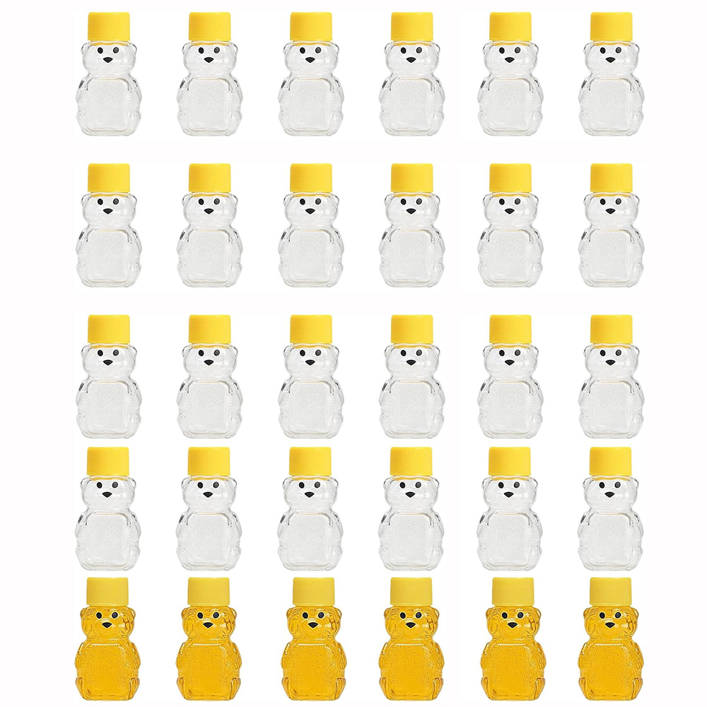 24 PCS 2 oz Plastic Honey Bear - огляд і ціна Baby Food Jars With Lids