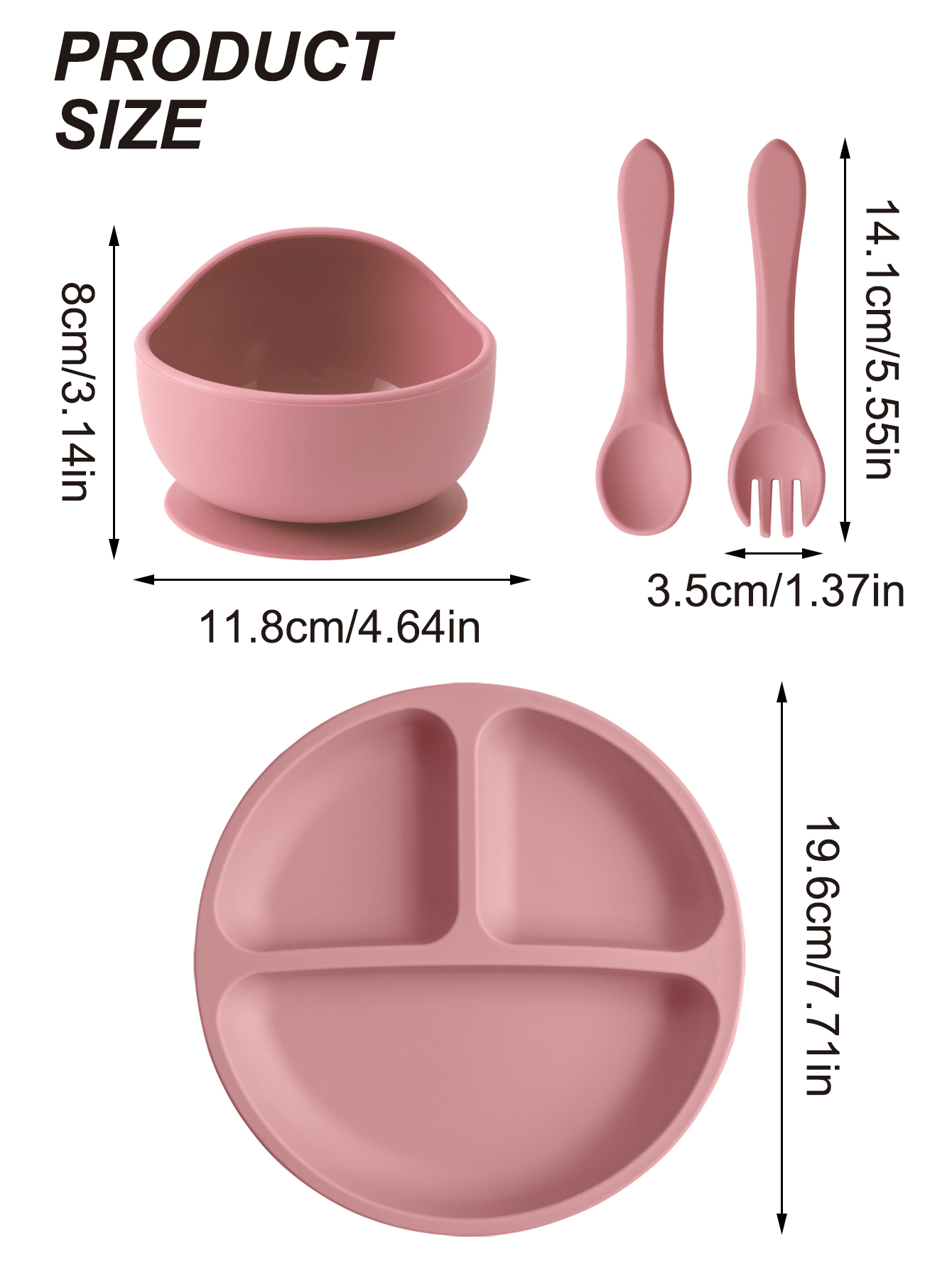 4PCS Baby Silicone Feeding Set - огляд і ціна Baby Food Menu