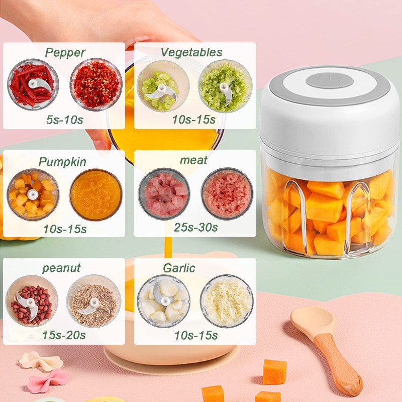 250ML Electric Garlic Grinder  - огляд і ціна Baby Food Vegetables