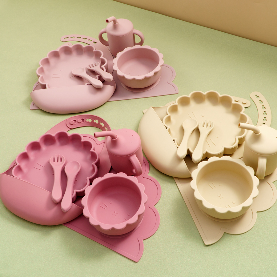 7PCS Baby Silicone Tableware S - огляд і ціна Baby Food Menu