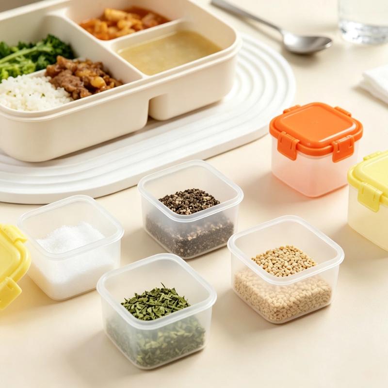 4Pcs Stackable PP Mini Food Ja - огляд і ціна Baby Food Jars With Lids