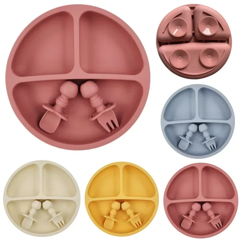 3Pcs Silicone Baby Feeding Set - огляд і ціна Baby Food Menu