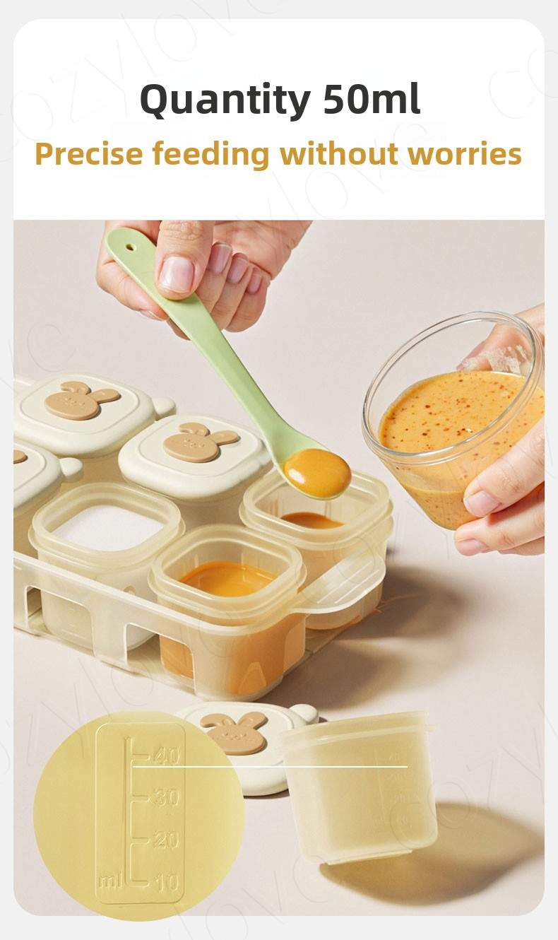 Portable Baby Food Freezer Tra - огляд і ціна Baby Food Jars With Lids