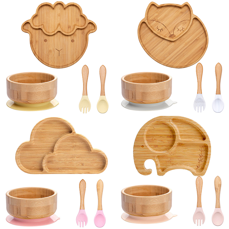 4pcs Children's Tableware Suct - огляд і ціна Baby Food Menu