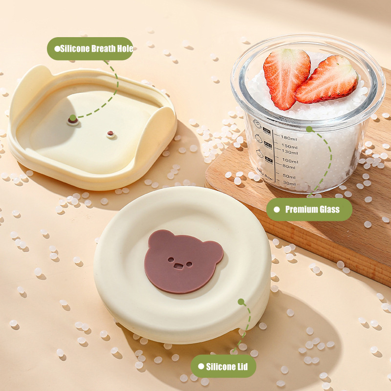 180ml Glass Baby Food Storage  - огляд і ціна Baby Food Jars With Lids