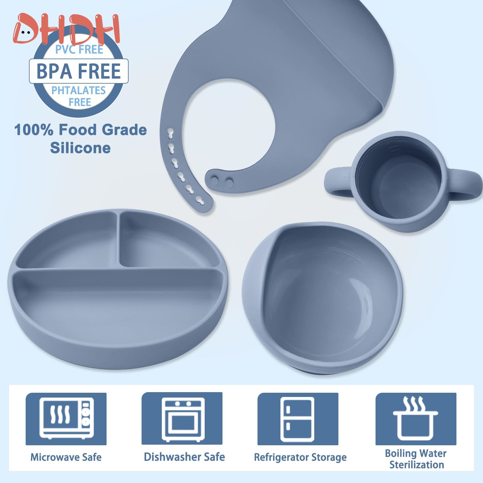 Silicone Baby Feeding Set Tabl - огляд і ціна Baby Food Menu