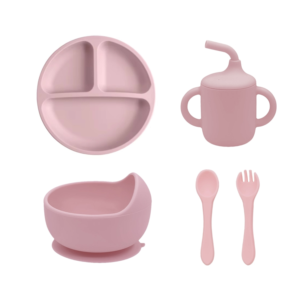 5pcs Silicone Baby Feeding Set - огляд і ціна Baby Food Menu